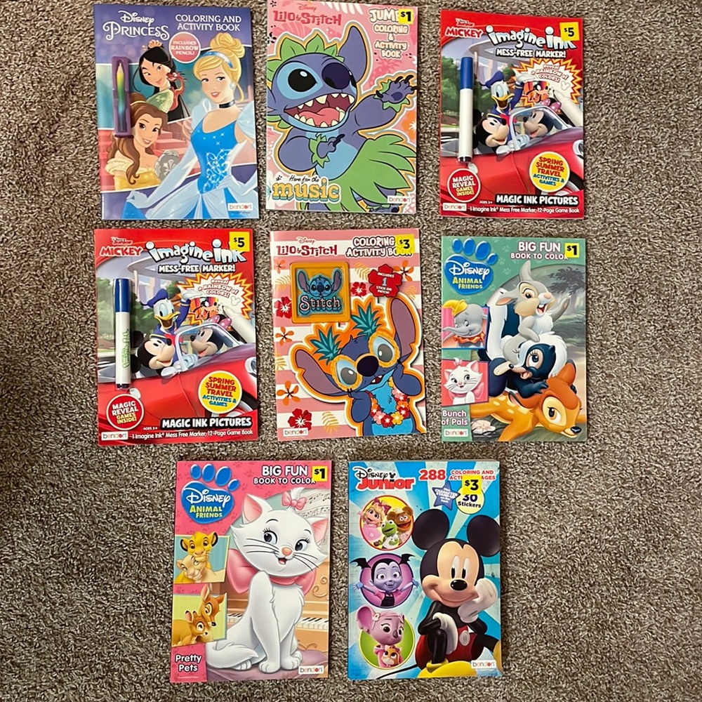 Disney coloring books (8)